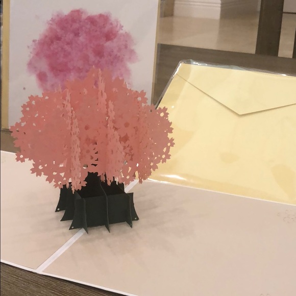 New Laser cut pop up cherry blossom greeting card - Picture 2 of 5